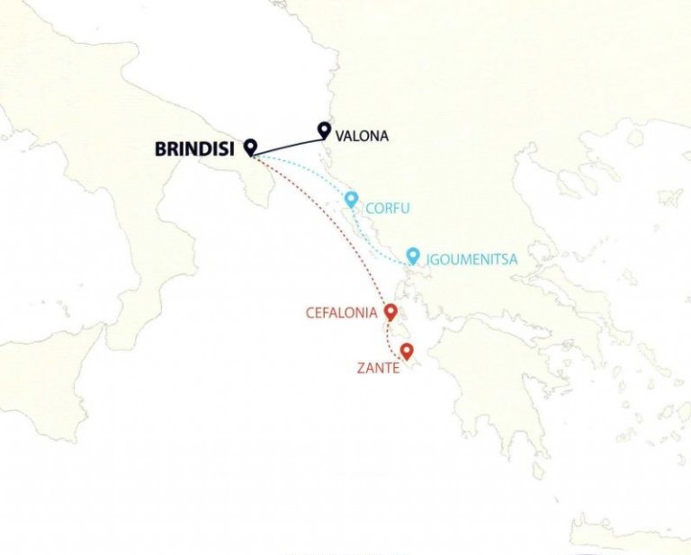 European Seaways Port Map