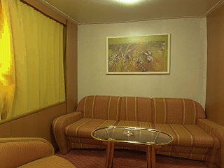 Minoan Lines - HighSpeed ferries : Olympia Palace,  Europa Palace,  Knossos Palace,  Festos Palace < < Lux Cabin Double Bed > >