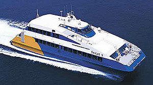 Sea Jet 2 HighSpeed Catamaran. Departure from Rafina to Tinos, Mykonos, Paros. SEA JETS ferries.
