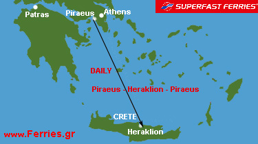 Superfast Ferries - Daily : Piraeus - Heraklion - Piraeus