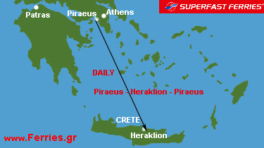 Superfast Ferries - Daily : Piraeus - Heraklion - Piraeus